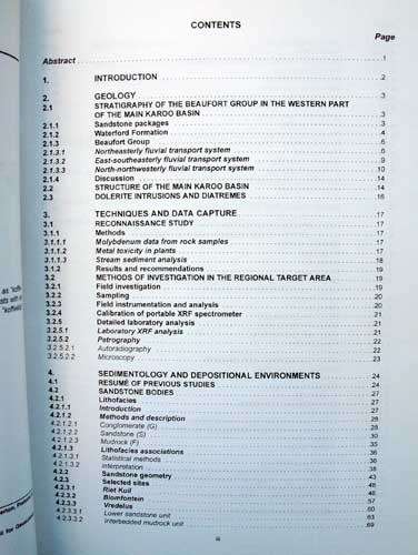 SEDIMENTOLOGY AND MOLYBDENUM POTENTIAL OF THE BEAUFORT GROUP IN THE MAIN KAROO BASIN SOUTH AFRICA