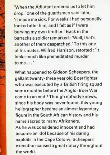 SWORD IN THE SAND The Life and Death of Gideon Scheepers -- Johannes Meintjes