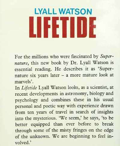 LIFETIDE -- Lyall Watson