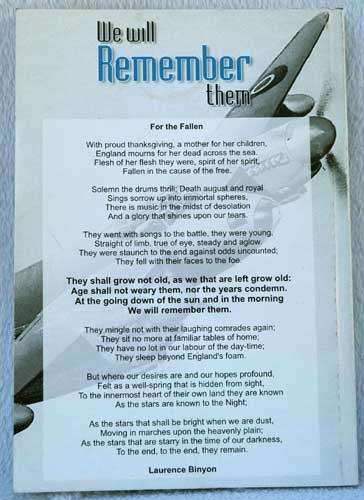 WE WILL REMEMBER THEM a Collection of World War Two and other Aviation  Stories-- Colin Turner