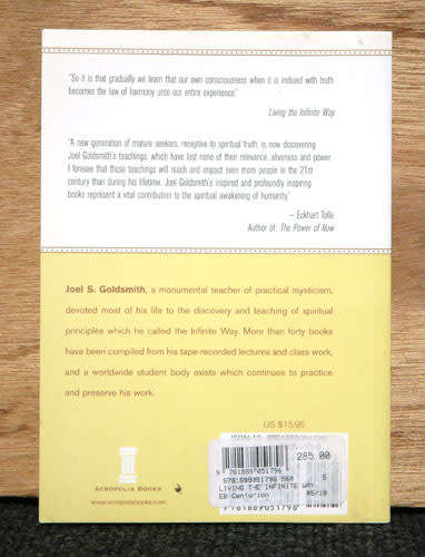 LIVING THE INFINITE WAY - Joel Goldsmith
