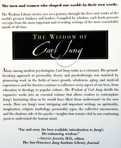 THE WISDOM OF CARL JUNG -- Edward Hoffman