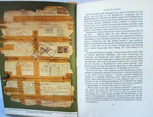 RANDFONTEIN ESTATES The First Hundred Years -- Anthony Hocking