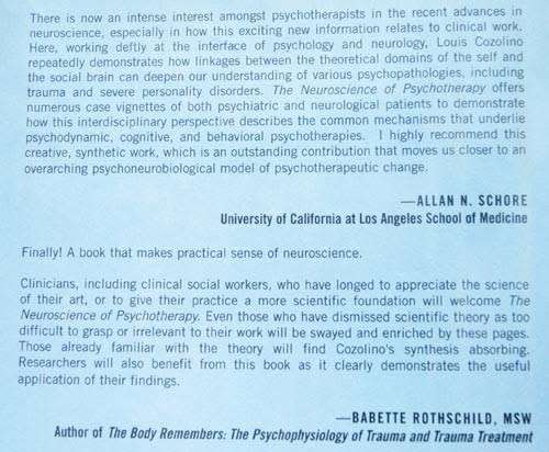 THE NEUROSCIENCE OF PSYCHOTHERAPY -- Louis Cozolino