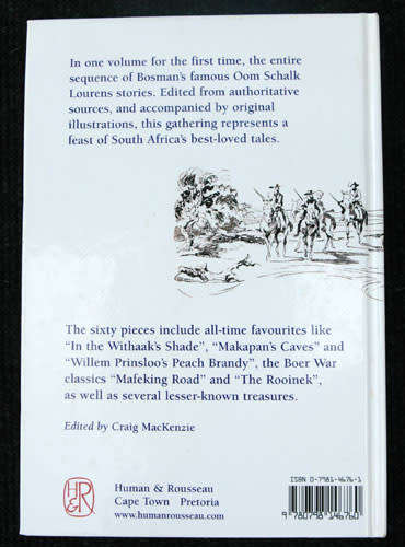 THE COMPLETE OOM SCHALK LOURENS STORIES -- Herman Charles Bosman