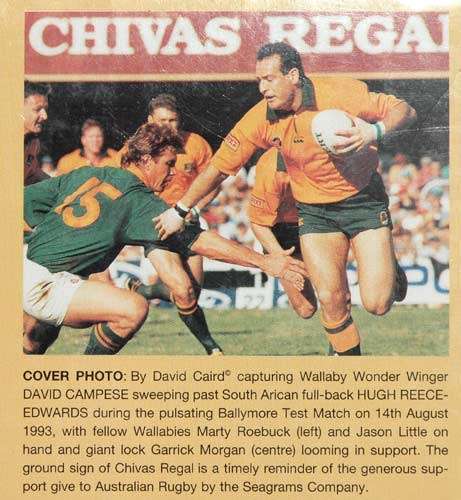 GIANTS "IN GREEN AND GOLD" Springboks Versus Wallabies 1921-1993 -- Ian Diehm