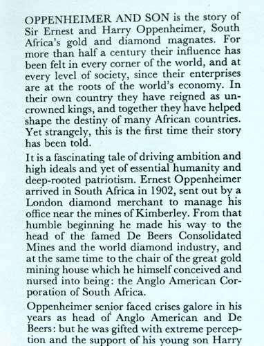 OPPENHEIMER AND SON -- Anthony Hocking (Signed)