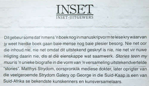 STORIES TEEN MY MUUR -- Matthys Strydom