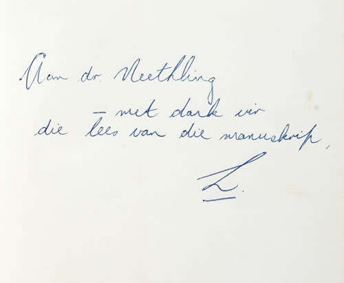 Die Skerpskutter  -- Louis Kruger (geteken)