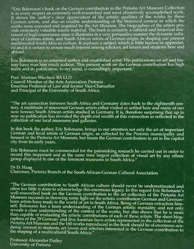 THE PRETORIA ART MUSEUM : The German Contribution  -- Eric Bolsmann