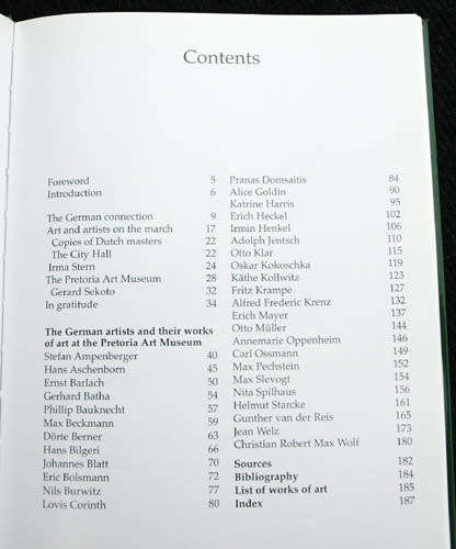THE PRETORIA ART MUSEUM : The German Contribution  -- Eric Bolsmann