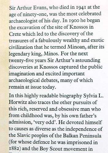 The Find of a Lifetime : Sir Arthur Evans & the Discovery of Knossos -- Sylvia Horwitz
