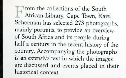 The Face of the Counrty : A South African family album 1860-1910 -- Karel Schoeman