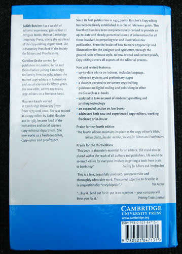 Butcher`s Copy-editing - Cambridge fourth edition