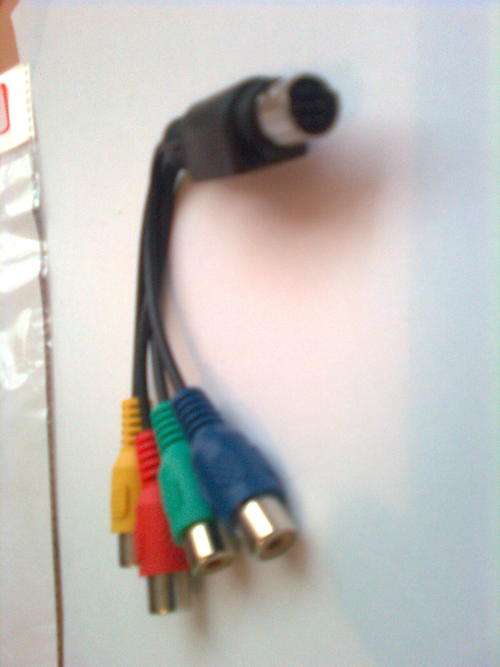 Svideo to Component RCA (Red+Yellow+Blue+Green) Female Cable