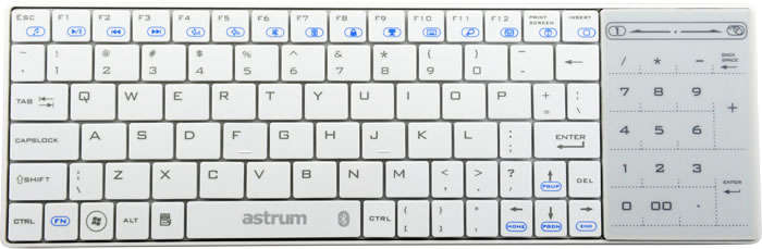 Bluetooth Keyboard with Touchpad