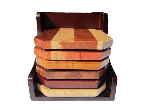Coasters - Set of 6 in Holder