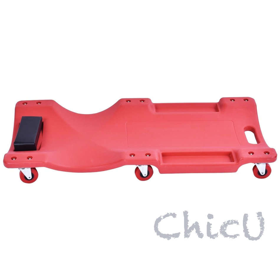 36-inch Plastic Creeper HDPE Material Padded Headrest 300 lb. Capacity