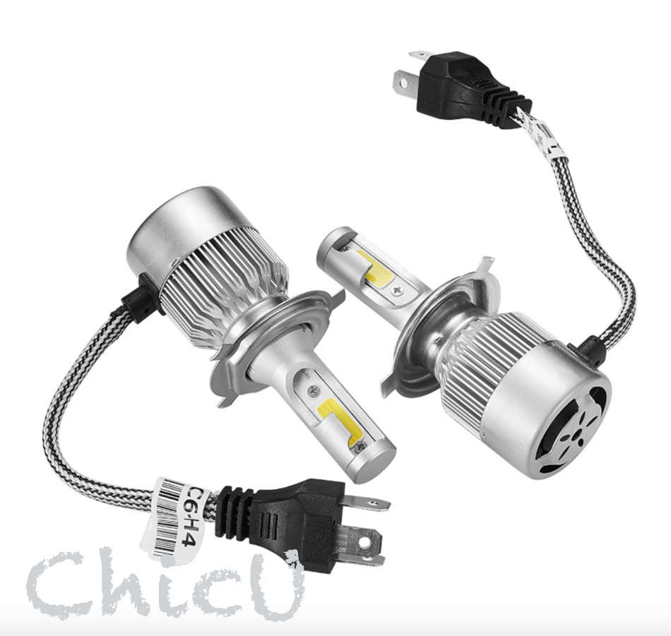 55W H4 - C6 LED Headlight Set