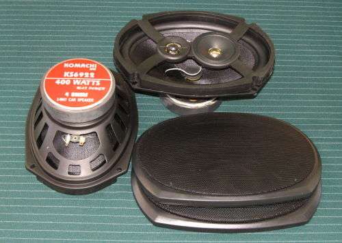 Komachi 6 x 9" Kevlar 3-way Car Speaker Set