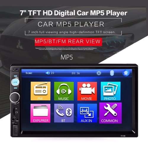 Bluetooth Car MP5 Player with 720P Camera