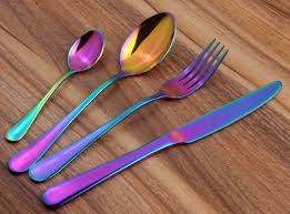 STUNNING 24PC Holographic Cutlery Set!!!