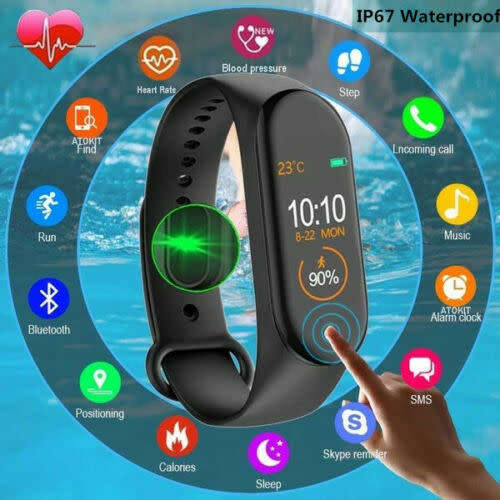 M4 Smart Bracelet - IP67 Waterproof (TRACK YOUR HEALTH EVERY STEP OF THE WAY)