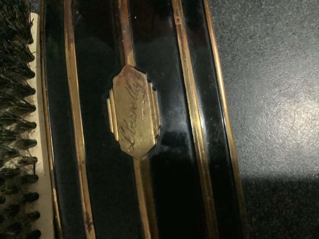 Beautiful Vintage  set of two grooming brushes