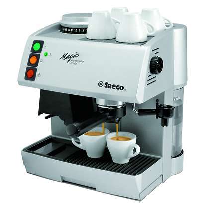 Saeco Magic Cappuccino Combi - Espresso/Cappuccino Coffee Maker with Coffee Grinder