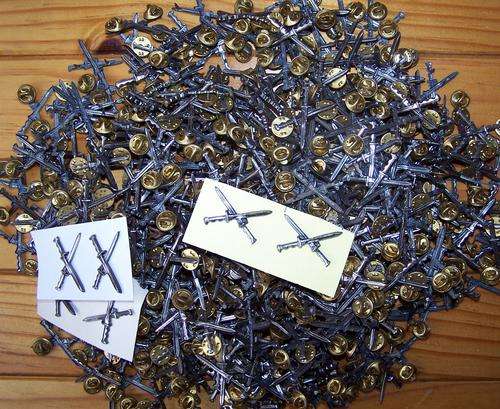 F5671 - **CLEARANCE** LOT OF 213 PAIRS South West Africa R/F Infantry Collar Badges - ORIGINAL