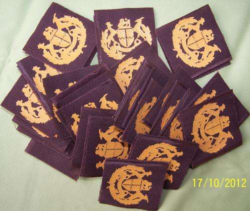 F5702 - **CLEARANCE** LOT OF 25 - SA Army S/M Class I Overall Rank Badges - ORIGINAL