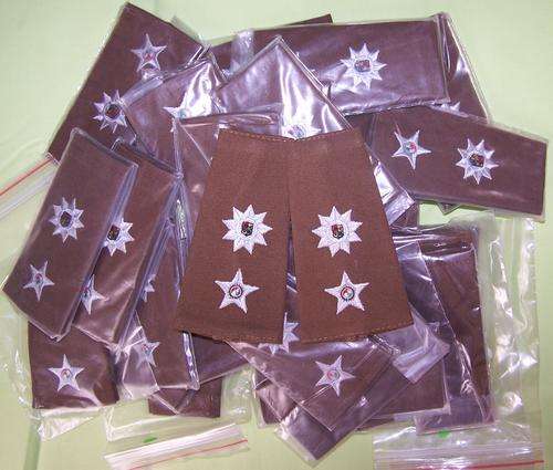 F5713 - **CLEARANCE** LOT OF 31 PAIRS - SANDF Army Lieutenant Colonel Rank Badges- ORIGINAL