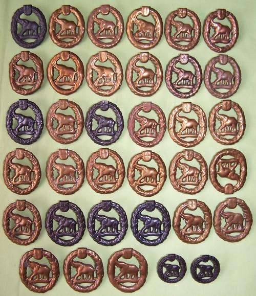 30 - ****BARGAIN**** LOT OF 33 S.A. Non-European Army Services Cap PLUS 2 x Collar Badges