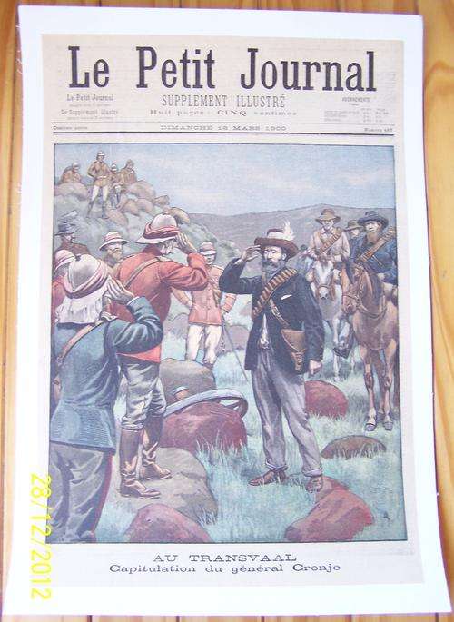 Le Petit Journal - 18 March 1900 - Linen-Backed BOER WAR Poster - RARE!!!