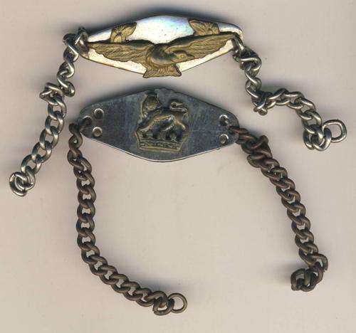 2 Original WWII Handmade Rhodesian Army & Airforce Bracelets