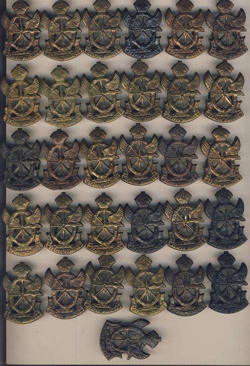 Lot of 31 South African Railways & Harbours Brigade Cap Badges