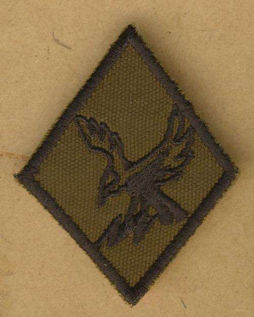 (1913) SHOULDER FLASH - SA 61 Mech. Infantry - "HQ" Company - Field