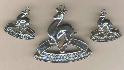 (2745) CAP & COLLAR BADGES- SA Cadet Corps - ORIGINAL!!!
