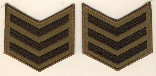 (4011) ARM RANK PAIR - SANDF - Army - Sergeant (Obsolete) - ORIGINAL!!