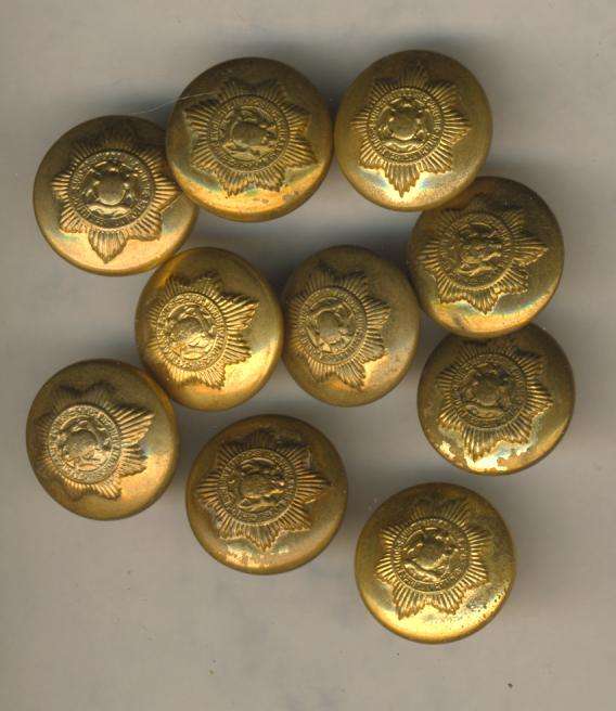 (0350) LOT OF 10 Medium Old SA Law Enforcement BUTTONS - ORIGINAL!!