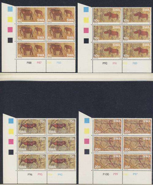 F0740 -  Set of 4 Control Blocks of 6 - S.W.A. 1976 - **UM