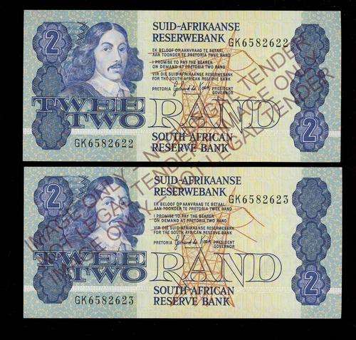 F1054 - RSA 2 x R2 Notes - Numbered in Sequence (UNC)