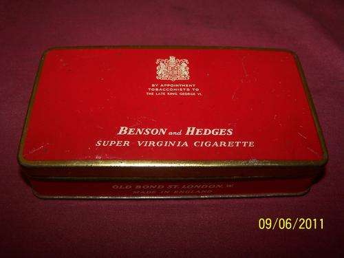 F1348 - Old Benson & Hedges Cigarette Tin for 50 Cigarettes