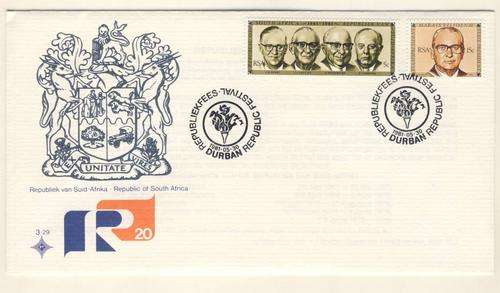 *F1476 - R.S.A. 1981:-   F.D.C. No. 3.29 - Republic of SA 20 Years