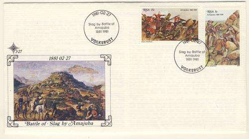 *F1491 - R.S.A. 1981:-   F.D.C. No. 3.27 - Centenary of Battle of Amajuba