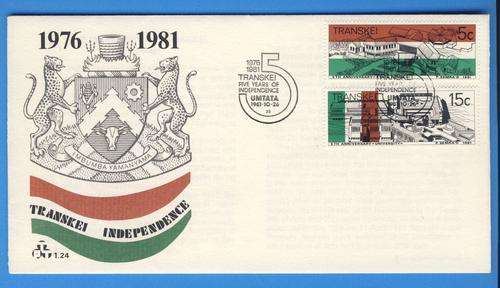 *F1542 - TRANSKEI 1981:-   F.D.C. No. 1.24 - Independence 5 Years
