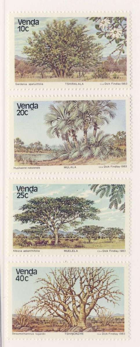 *F1731 - VENDA 1983 - Set of 4 Stamps - Indigenous Trees - **UM