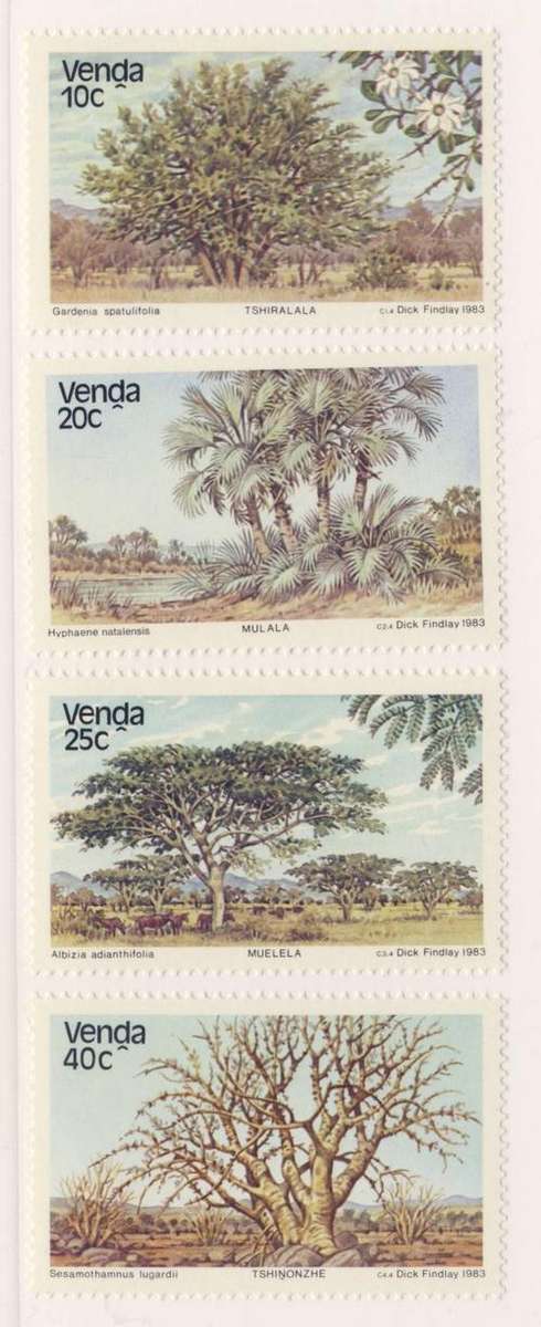 *F1732 - VENDA 1983 - Set of 4 Stamps - Indigenous Trees - **UM