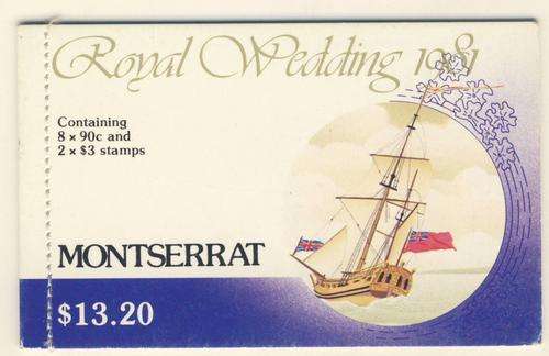 *F1970 - MONTSERRAT 1981 - Royal Wedding - Booklet with 10 Stamps - **UM