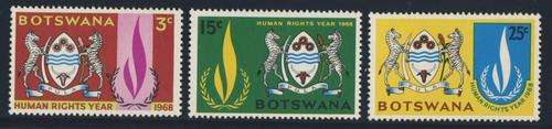 *F2384 - BOTSWANA 1969 - Set of 3 Stamps - *MM